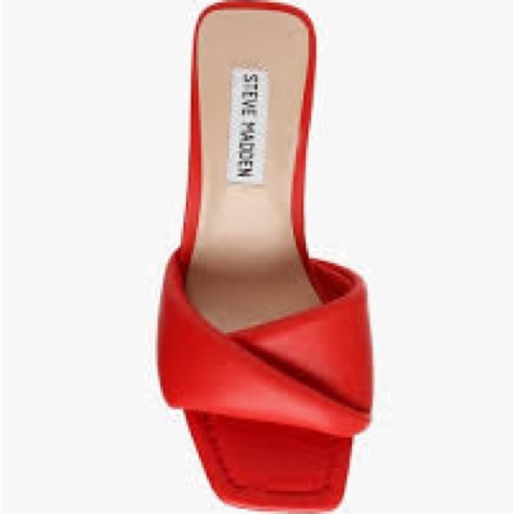 Steve Madden Red Women's Mules with Kitten Heel